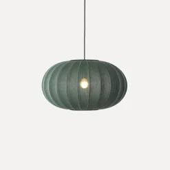 Made By Hand - Pendellampe - Knit-Wit 57 Oval Pendant - Tweed Green