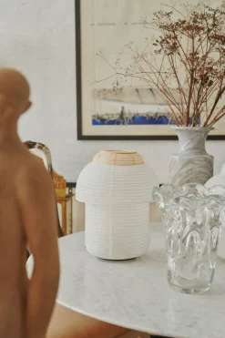 Made By Hand - Bordlampe - Papier Ø30 Double Table - Soft Yellow