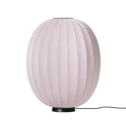 Made By Hand - Gulvlampe - Knit-Wit 65 High Oval Floor Level - Light Pink