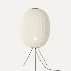 Made By Hand - Gulvlampe - Knit-Wit 65 High Oval Floor Medium - Pearl White