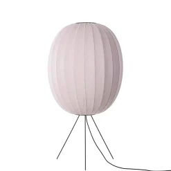 Made By Hand - Gulvlampe - Knit-Wit 65 High Oval Floor Medium - Light Pink