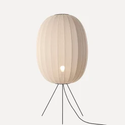 Made By Hand - Gulvlampe - Knit-Wit 65 High Oval Floor Medium - Sand Stone