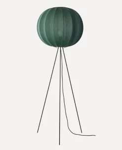 Made By Hand - Gulvlampe - Knit-Wit 60 Round Floor High - Tweed Green