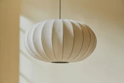 Made By Hand - Loftlampe - Knit-Wit 57 Oval Ceiling/Wall - Pearl White