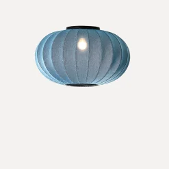 Made By Hand - Loftlampe - Knit-Wit 57 Oval Ceiling/Wall - Blue Stone