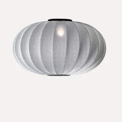 Made By Hand - Loftlampe - Knit-Wit 76 Oval Ceiling/Wall - Silver