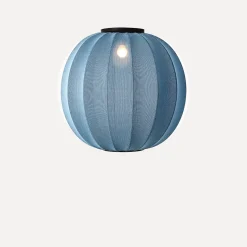 Made By Hand - Loftlampe - Knit-Wit 60 Round Ceiling - Blue Stone