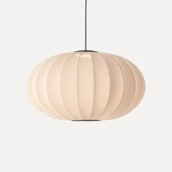 Made By Hand - Pendel - Knit-Wit 76 Oval Pendant LED - Sand Stone