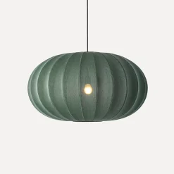 Made By Hand - Pendel - Knit-Wit 76 Oval Pendant - Tweed Green