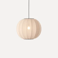 Made By Hand - Pendellampe - Knit-Wit 45 Round Pendant - Sand Stone