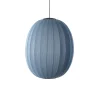 Made By Hand - Pendellampe - Knit-Wit 65 High Oval Pendant LED - Blue Stone