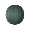 Made By Hand - Pendellampe - Knit-Wit 75 Round Pendant - Tweed Green