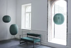 Made By Hand - Pendellampe - Knit-Wit 45 Oval Pendant LED - Tweed Green