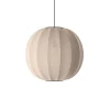Made By Hand - Pendellampe - Knit-Wit 60 Round Pendant - Sand Stone