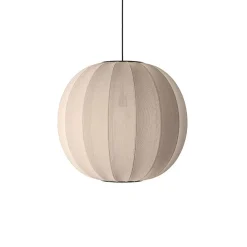 Made By Hand - Pendellampe - Knit-Wit 60 Round Pendant - Sand Stone