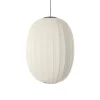 Made By Hand - Pendellampe - Knit-Wit 65 High Oval Pendant LED - Pearl White
