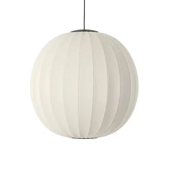 Made By Hand - Pendellampe - Knit-Wit 75 Round Pendant LED - Pearl White
