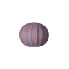 Made By Hand - Pendellampe - Knit-Wit 45 Round Pendant LED - Burgundy