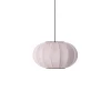 Made By Hand - Pendellampe - Knit-Wit 45 Oval Pendant - Light Pink