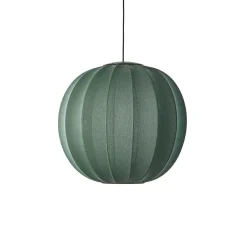 Made By Hand - Pendellampe - Knit-Wit 60 Round Pendant LED - Tweed Green
