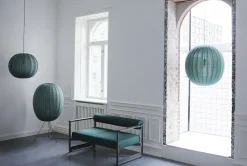 Made By Hand - Pendellampe - Knit-Wit 60 Round Pendant LED - Tweed Green