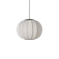 Made By Hand - Pendellampe - Knit-Wit 45 Round Pendant LED - Silver