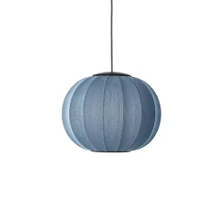 Made By Hand - Pendellampe - Knit-Wit 45 Round Pendant LED - Blue Stone