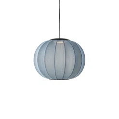 Made By Hand - Pendellampe - Knit-Wit 45 Round Pendant LED - Blue Stone