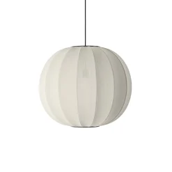 Made By Hand - Pendellampe - Knit-Wit 60 Round Pendant - Pearl White