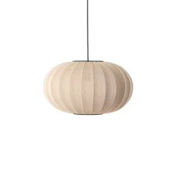 Made By Hand - Pendellampe - Knit-Wit 57 Oval Pendant - Sand Stone