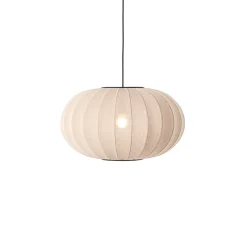 Made By Hand - Pendellampe - Knit-Wit 57 Oval Pendant - Sand Stone