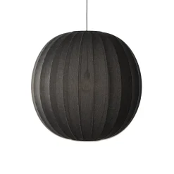 Made By Hand - Pendellamper - Knit-Wit 75 Round Pendant - Black