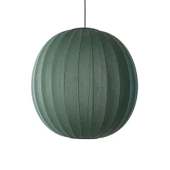 Made By Hand - Pendellampe - Knit-Wit 75 Round Pendant LED - Tweed Green