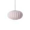 Made By Hand - Pendellampe - Knit-Wit 57 Oval Pendant - Light Pink