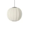 Made By Hand - Pendellampe - Knit-Wit 60 Round Pendant LED - Pearl White