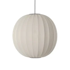 Made By Hand - Pendellampe - Knit-Wit 75 Round Pendant - Pearl White