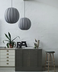 Made By Hand - Pendellampe - Knit-Wit 75 Round Pendant LED - Blue Stone