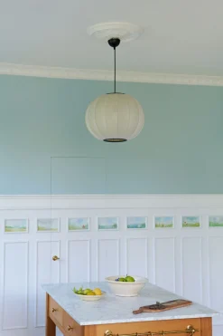 Made By Hand - Pendellampe - Knit-Wit 45 Round Pendant LED - Pearl White