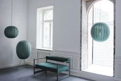 Made By Hand - Pendellampe - Knit-Wit 60 Round Pendant - Tweed Green