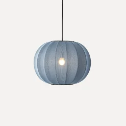 Made By Hand - Pendellampe - Knit-Wit 45 Round Pendant - Blue Stone