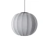 Made By Hand - Pendellampe - Knit-Wit 60 Round Pendant LED - Silver