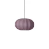 Made By Hand - Pendellampe - Knit-Wit 45 Oval Pendant - Burgundy