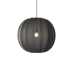 Made By Hand - Pendellampe - Knit-Wit 60 Round Pendant - Black