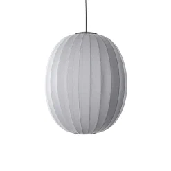 Made By Hand - Pendellampe - Knit-Wit 65 High Oval Pendant LED - Silver