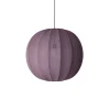 Made By Hand - Pendellampe - Knit-Wit 60 Round Pendant - Burgundy