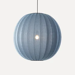 Made By Hand - Pendellampe - Knit-Wit 75 Round Pendant - Blue Stone