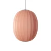 Made By Hand - Pendellampe - Knit-Wit 65 High Oval Pendant LED - Coral