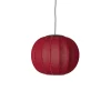 Made By Hand - Pendellampe - Knit-Wit 45 Round Pendant LED - Maple Red