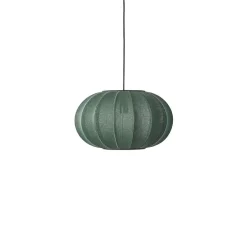 Made By Hand - Pendellampe - Knit-Wit 45 Oval Pendant - Tweed Green