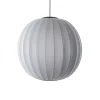 Made By Hand - Pendellampe - Knit-Wit 75 Round Pendant LED - Silver
